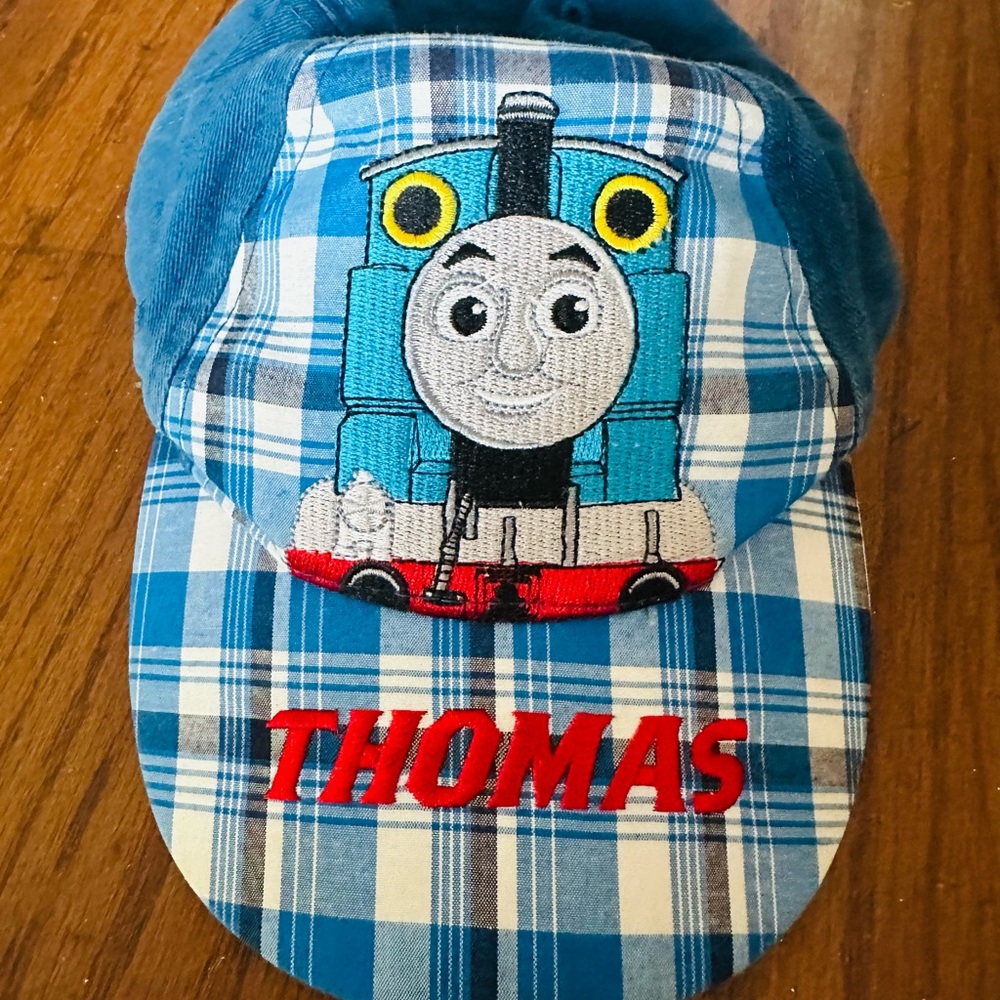 Thomas the Tank Engine Blue Plaid Kids Hat